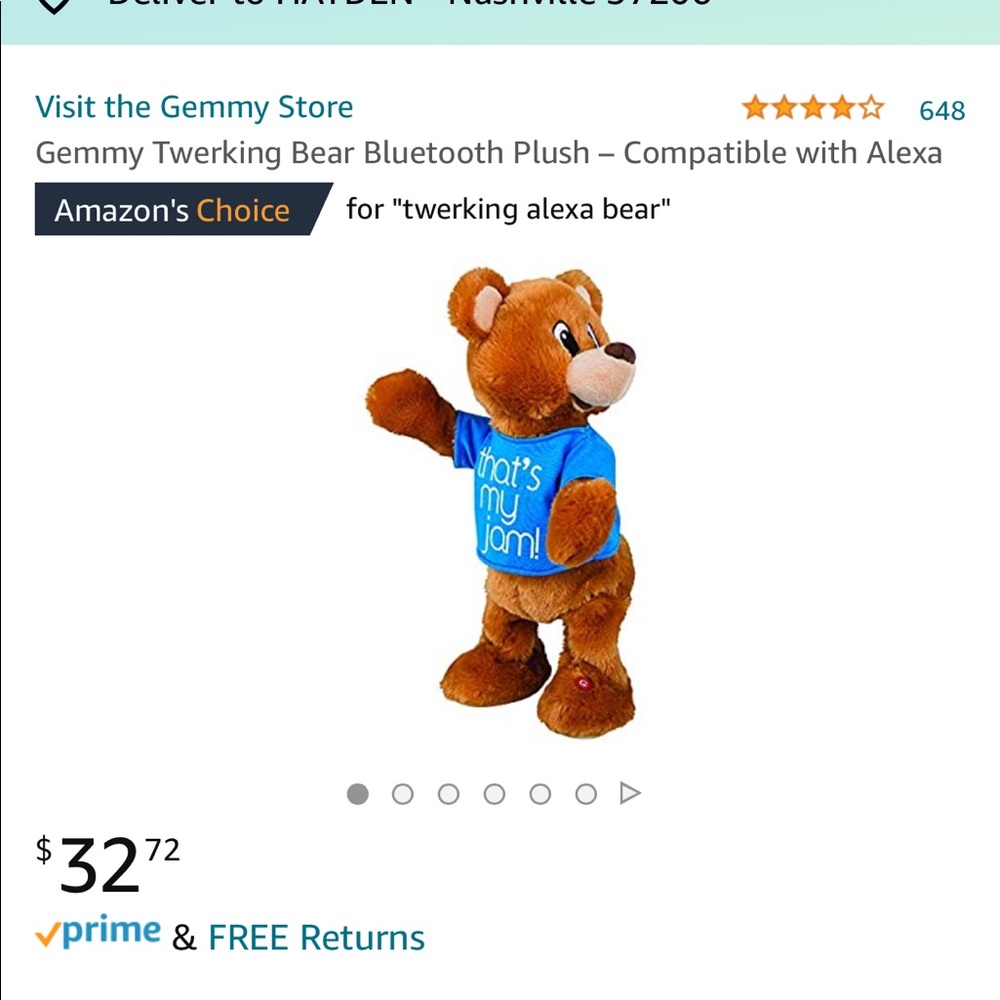 Twerking Alexa Bear